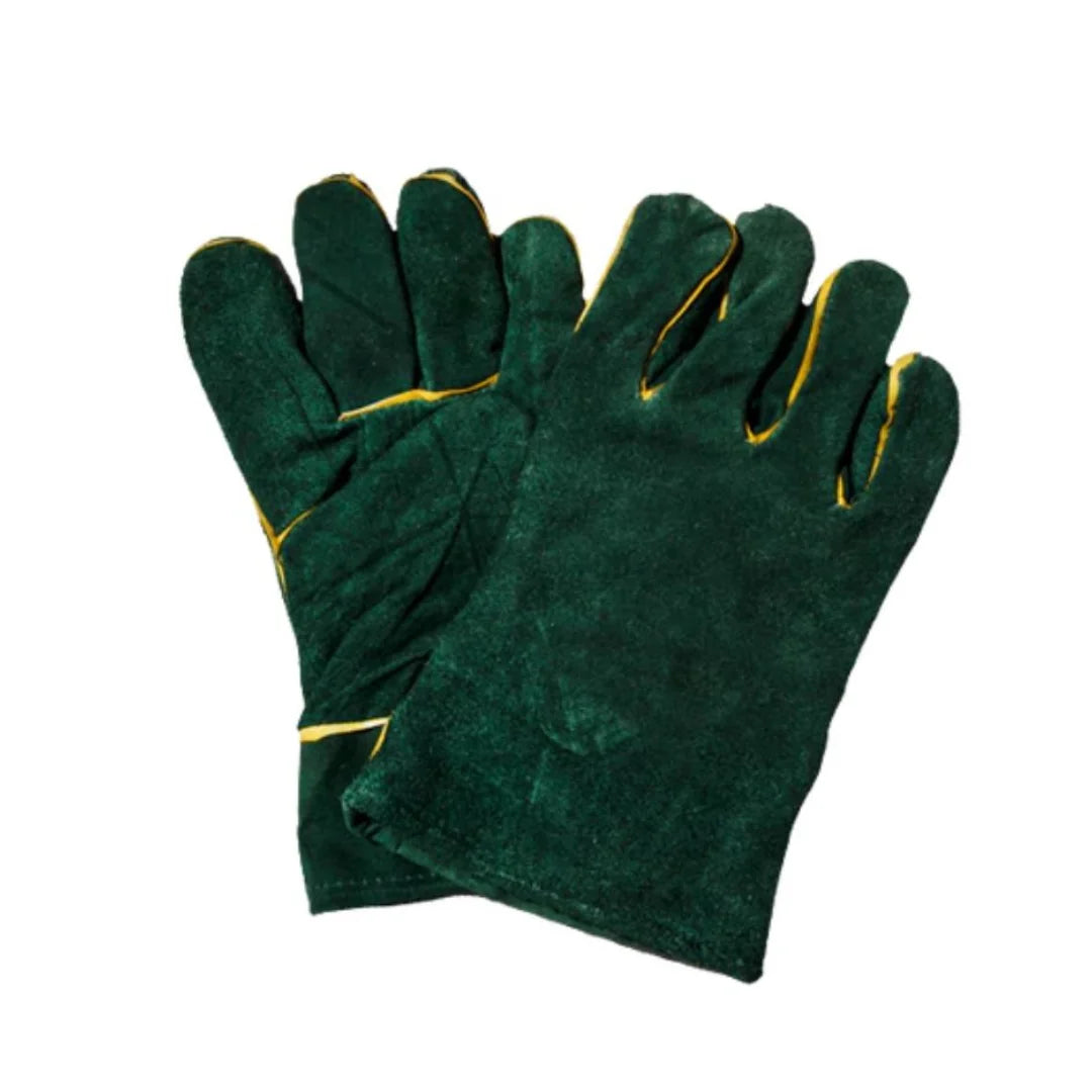 Green lined gloves wrist length 2.5″