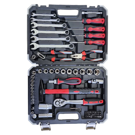 75-Piece Toolbox Set with Plastic Carry Case