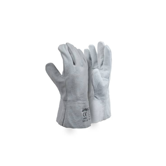 Leather Work Gloves – Grey Wrist Length