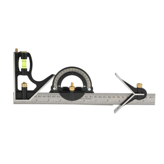 Fisher Combination Square & Protractor Set Die Cast