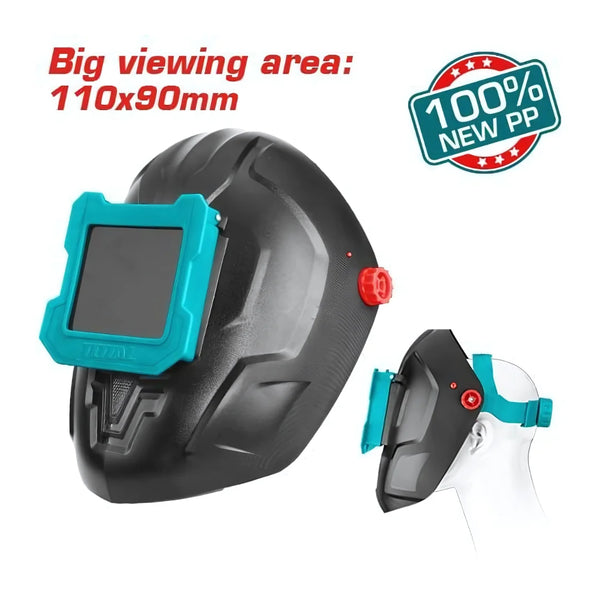 Large Lens Fixed Shade Total Welding Helmet