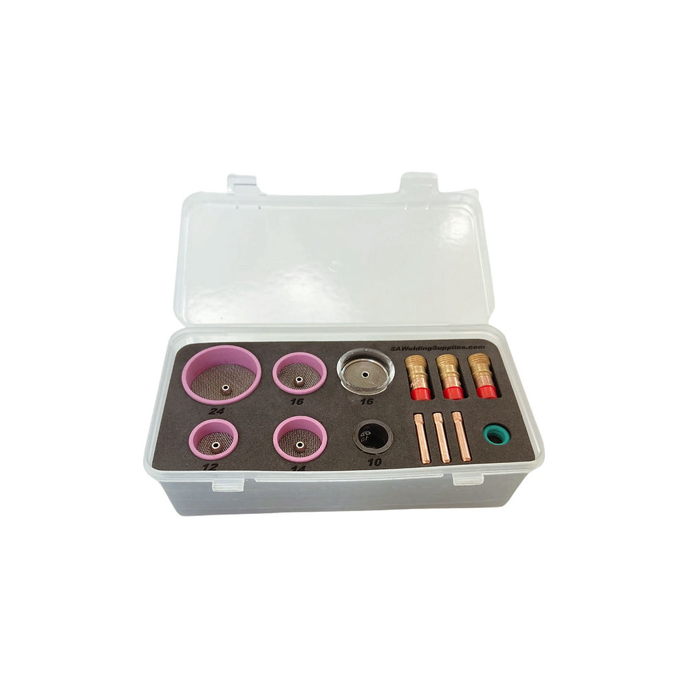 Image of Mega Tig Welding Kit (tig cups, gas lenses and collets)