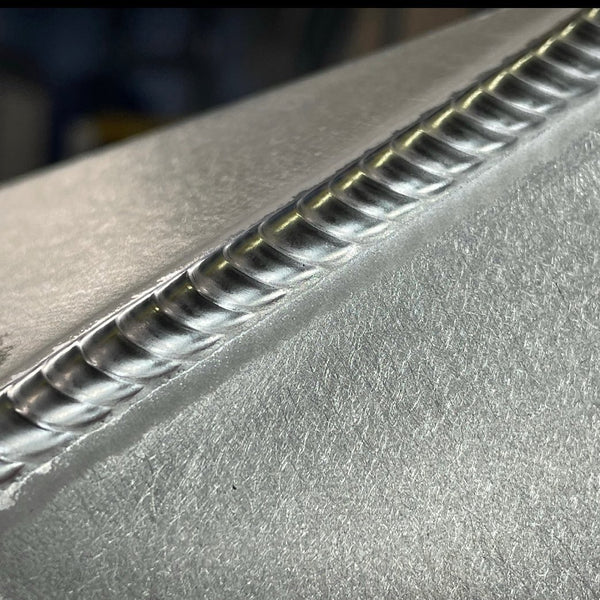 Image of aluminium plated welded together