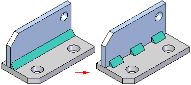 Image of two pieces of welded metal showing different weld colours