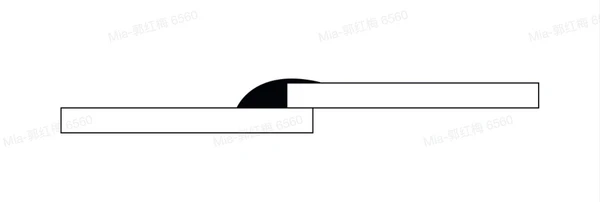 Illustrative image of overlap weld